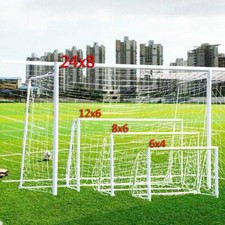 White Football Goal Nets