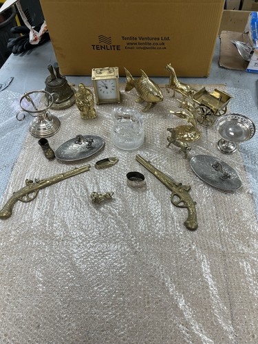 Bric brac brass glass - glass, job