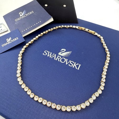Swarovski tennis necklace - tennis,