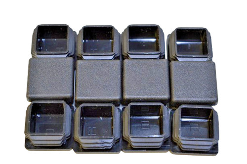 Square plastic end - square,