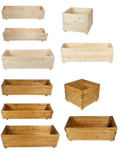 Wooden planter boxes garden - planter,