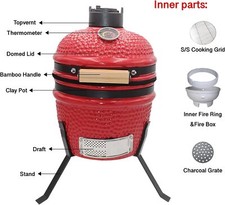 Kamado 13" Mini Ceramic BBQ