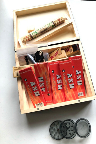 Gift set wooden - gift, smoking