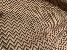 Tan Grey Beige Zig Zag pattern