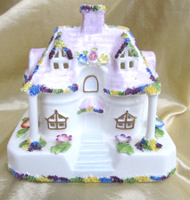 Beautiful Coalport Pastille Burner The Country Cottage Porcelain Undamaged VGC