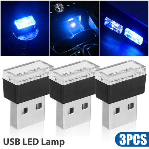 Usb blue led car - usb,