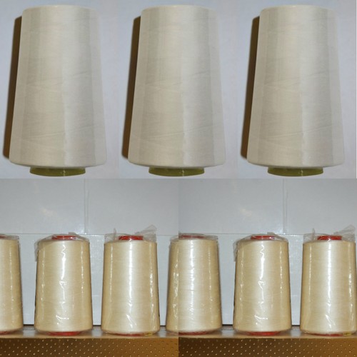 Cream overlocking sewing - overlocking,
