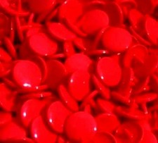 100 Sets Bright red KAM SNAPS