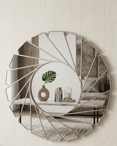 Wall mirror art deco - wall, frame