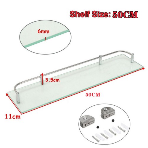 Bathroom shelf rack glass - shelf,