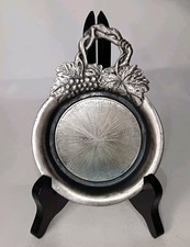 Pewter Wine Bottle Coaster And