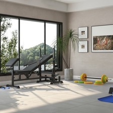 Weight Bench with Barbell