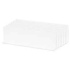 L Type Shelf Dividers, PVC Clear Closet Shelf Separator 40 x 4 x 12cm 6Pcs