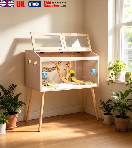Wooden reptile terrarium 130l - terrarium,