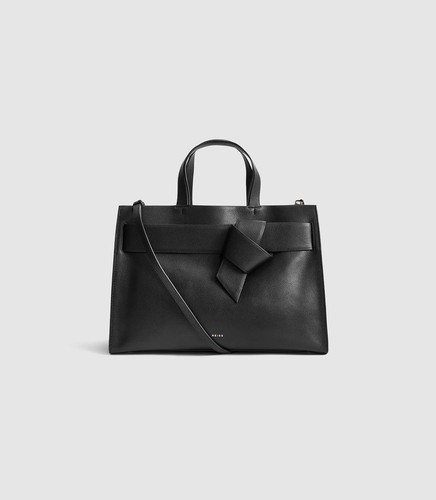 Reiss black leather - black,
