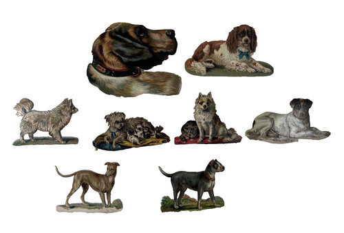 Victorian die cut - cut, scraps