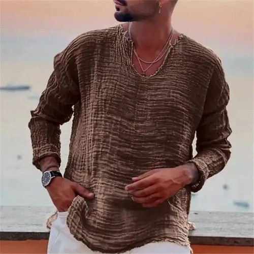 Men viking shirt neck - viking, v-neck