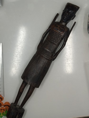 Vintage african tribal warrior - african,