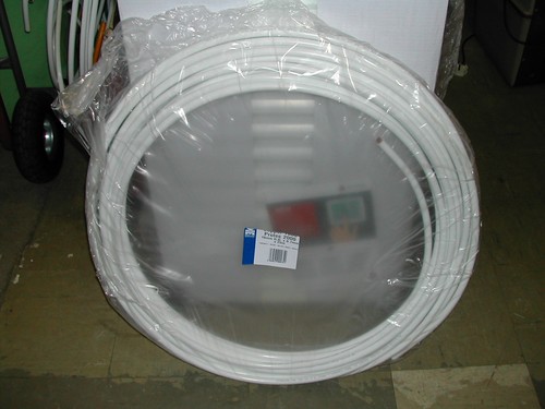 10mm 25m coil white plastic - 10mm,