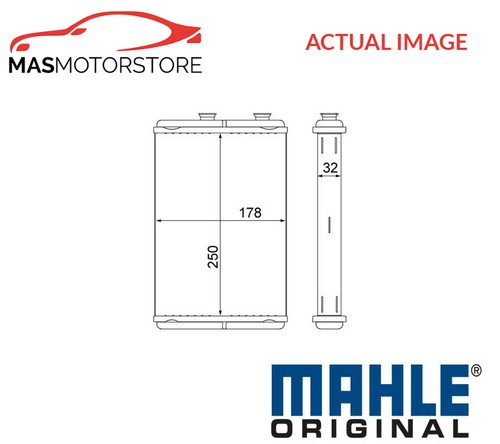 Heater radiator exchanger - exchanger, lhd
