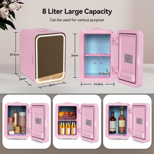Led mirror mini fridge - mini,