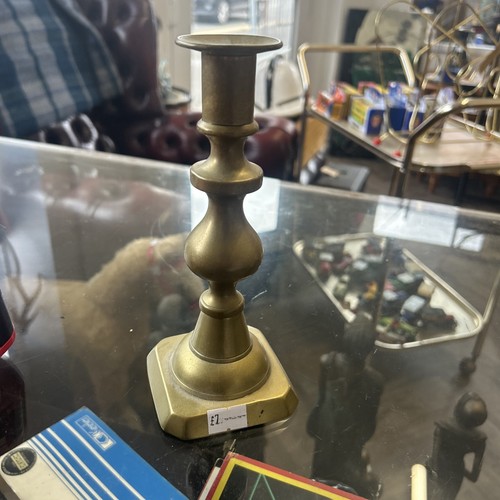 Vintage brass candle - vintage,