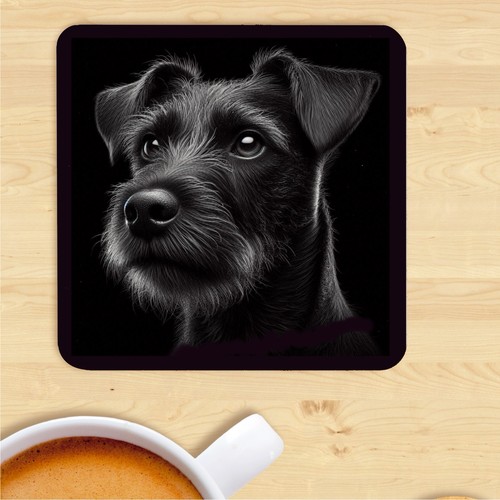 Patterdale terrier coaster - patterdale,