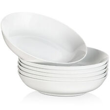 MALACASA Regular Large Pasta Bowl Set of 6 Serving Bowl 9 Inch 40 Oz Salad Bowls