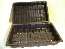 30 X FULL SIZE PLASTIC QUALITY SEED TRAYS WITH HOLES