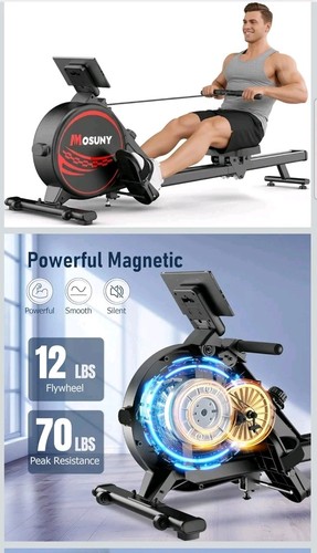 Rowing machine mosuny magnetic - rowing,