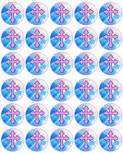 Pink communion baptism - pink,