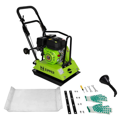 Zipper plate compactor - plate,
