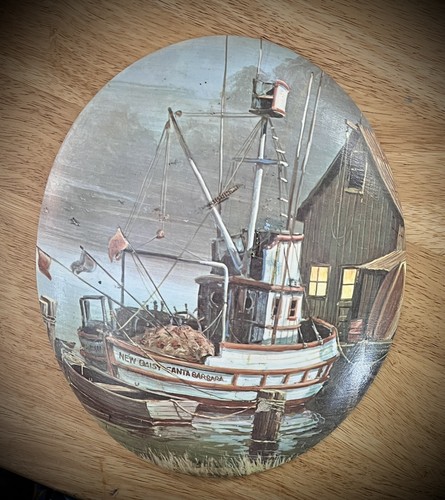 Vtg chalkware nautical - chalkware, wall