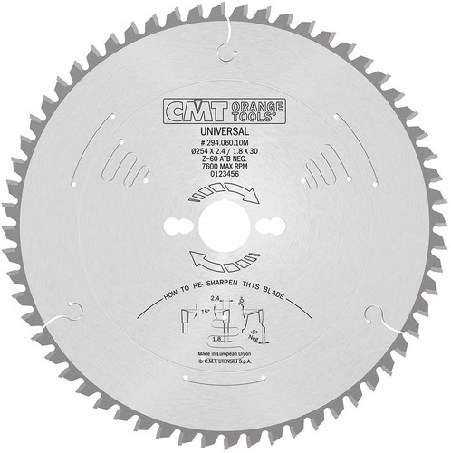Cmt 254mm 30b 60t industrial - 60t,