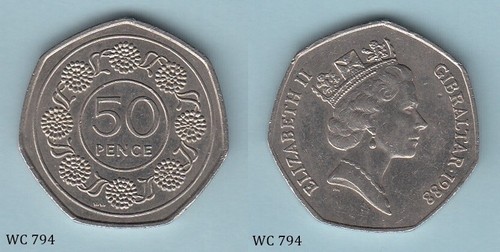 Gibraltar 50p fifty pence - 50p,