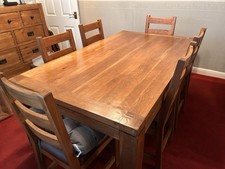 Besp-Oak Dining Table Set with