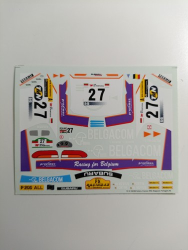 Decals subaru impreza wrc - 1/43,