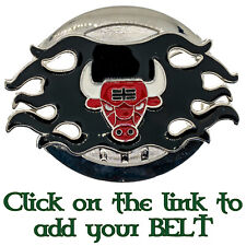 Rodeo Bull Belt Buckle Biker Gothic Punk Cowboy American USA Buffalo Horns.