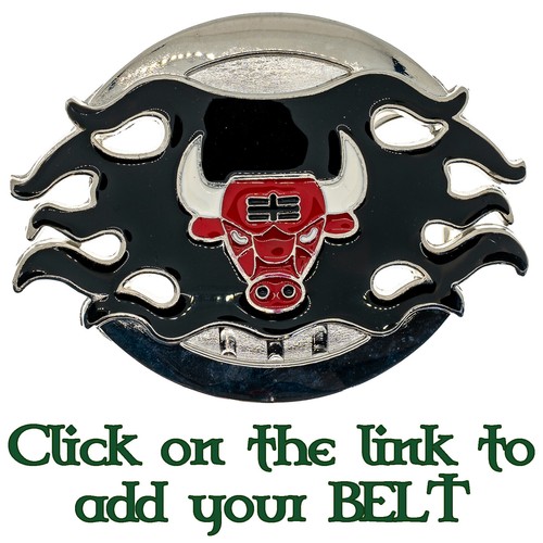 Rodeo bull belt buckle - bull, biker