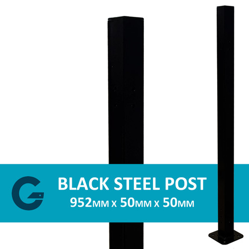 952mm 50mm bolt down black - 952mm,