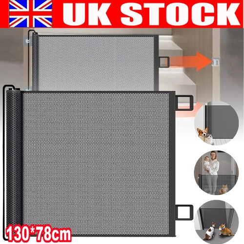 Retractable pet dog - gate, baby