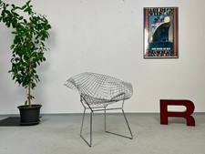 Genuine Harry Bertoia 421 Diamond Chair Chrome, Mint Condition | Knoll Design Armchair