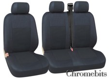 FOR TOYOTA HIACE  SEAT COVERS QUALITY FABRIC  BLACK 2+1 VAN MINIBUS