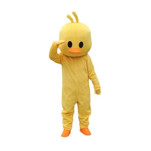 Yellow duck mascot costume - yellow,