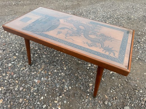 Vintage teak coffee - vintage, table