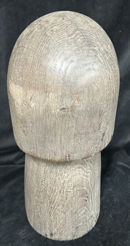 Antique hat wig block stand - block,