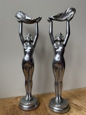 Art Deco Chrome Female Nude
