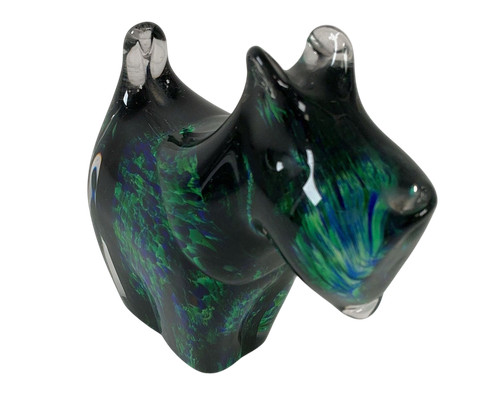 Wedgwood glass scottie dog - glass,