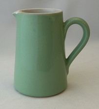 Lovatts Vintage Green Pottery 1/4 Pint Milk Jug Creamer English Stoneware VGC