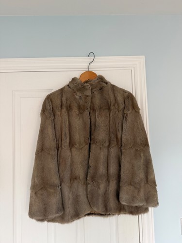 Women vintage real mink - real, fur